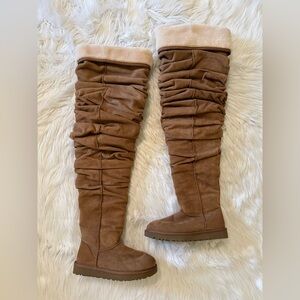 Y/Project x Ugg Shearling Thigh High Boots Brown US 6 EU 37